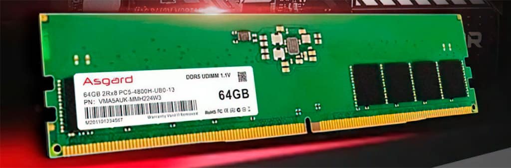 Китайская компания Asgard готовит модули памяти DDR5-4800 для процессоров Intel Alder Lake-S