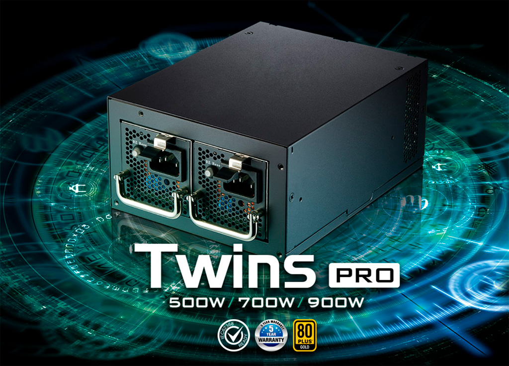 FSP предлагает сдвоенные блоки питания Twins Pro
