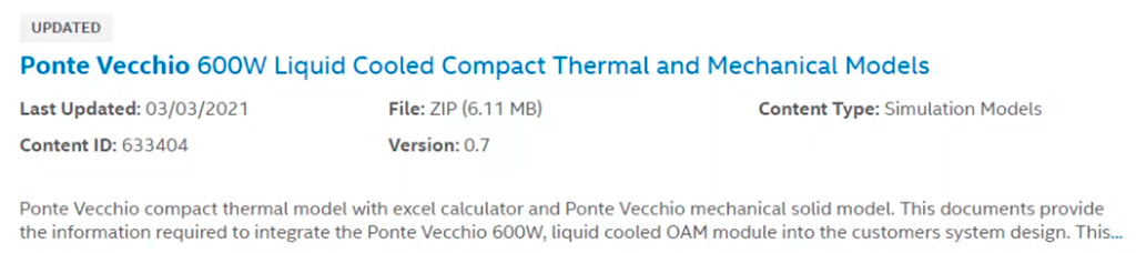 Intel Ponte Vecchio (Xe-HPC) имеет 600-ваттный TDP, но очень энергоэффективен