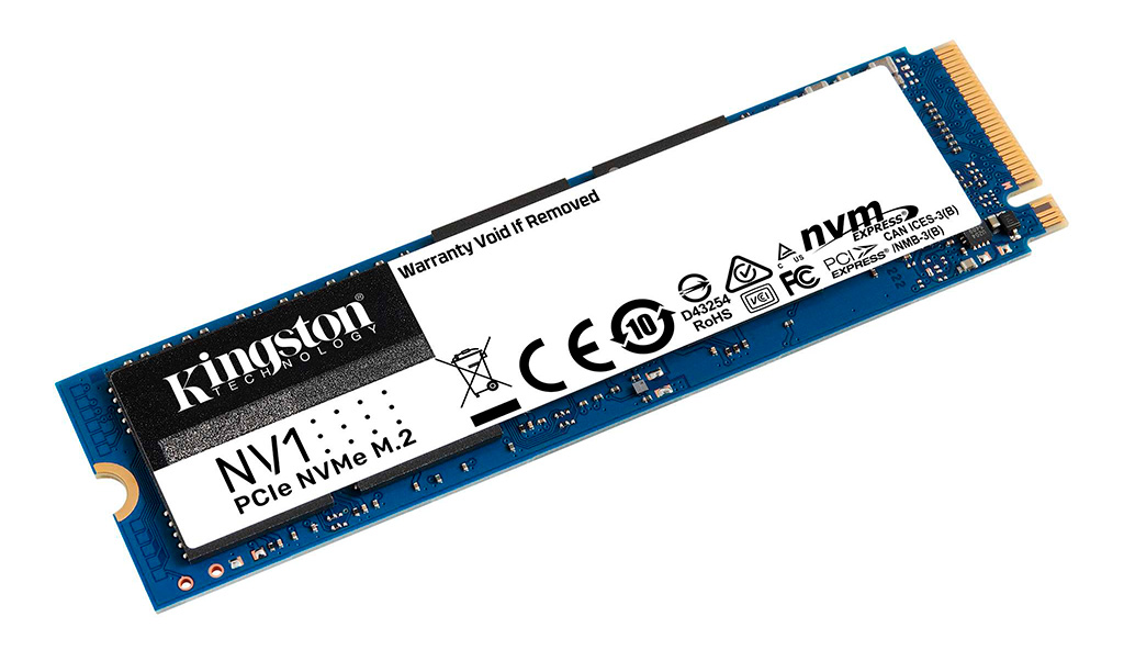 Kingston NV1 – недорогие NVMe-накопители с интерфейсом PCI-E 3.0 x4