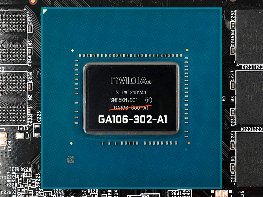 GeForce RTX 3060 переезжает на новый GPU GA106-302, чтобы майнерам пусто было