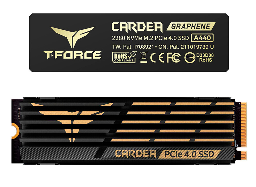 Team выпускает NVMe-накопители T-Force Cardea A440 с двумя радиаторами