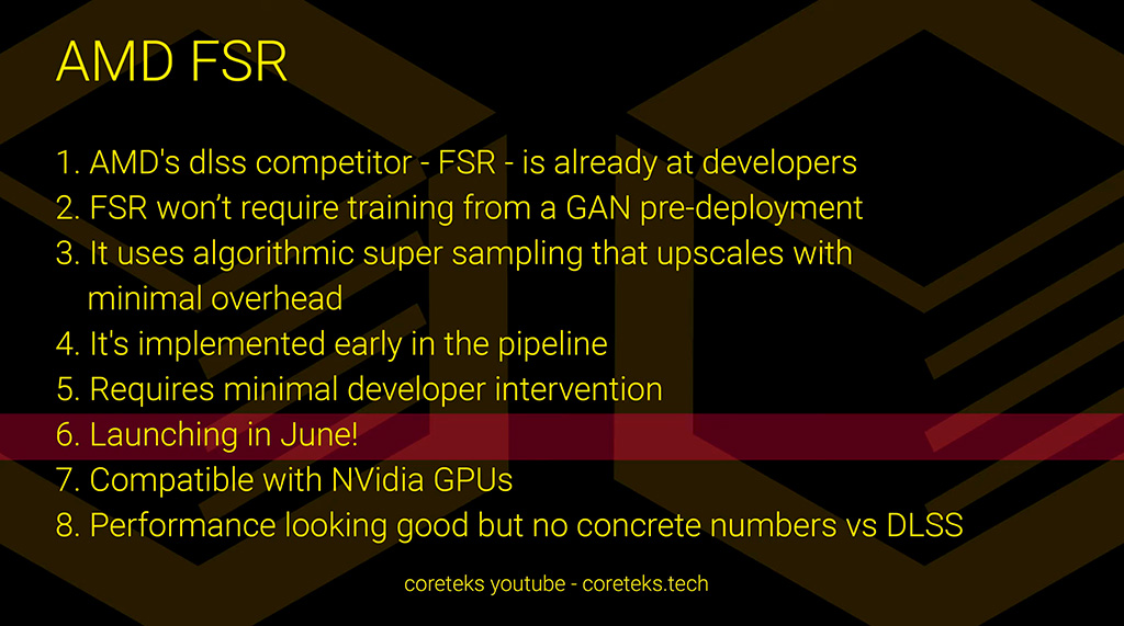 Слух: в следующем месяце AMD представит FSR – собственный аналог NVIDIA DLSS