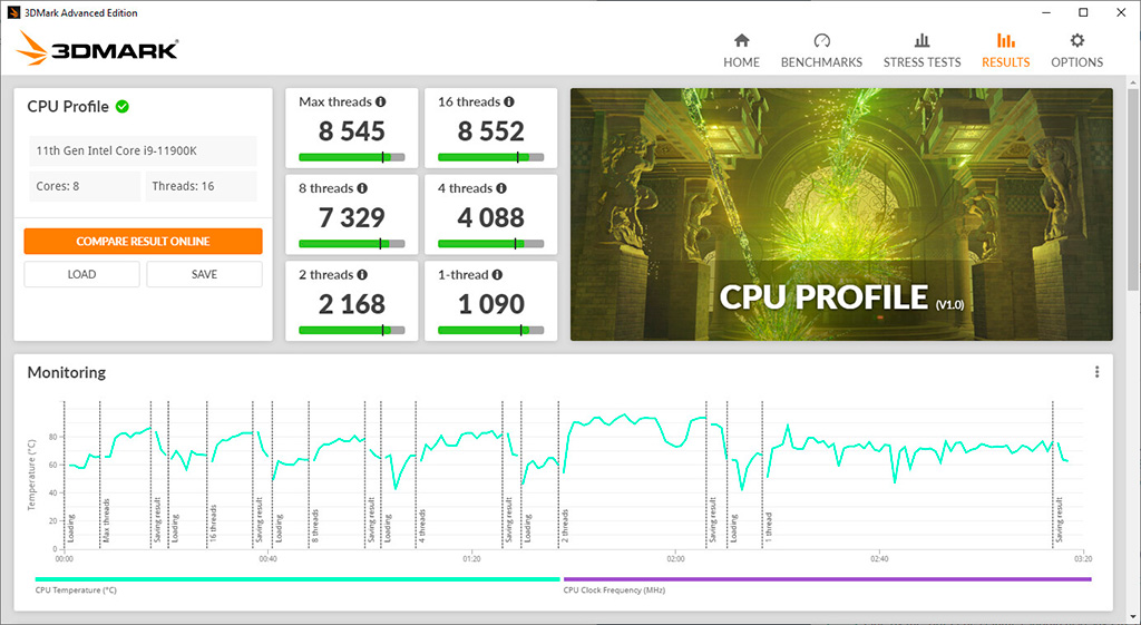 В 3DMark появился тест CPU Profile для оценки процессоров