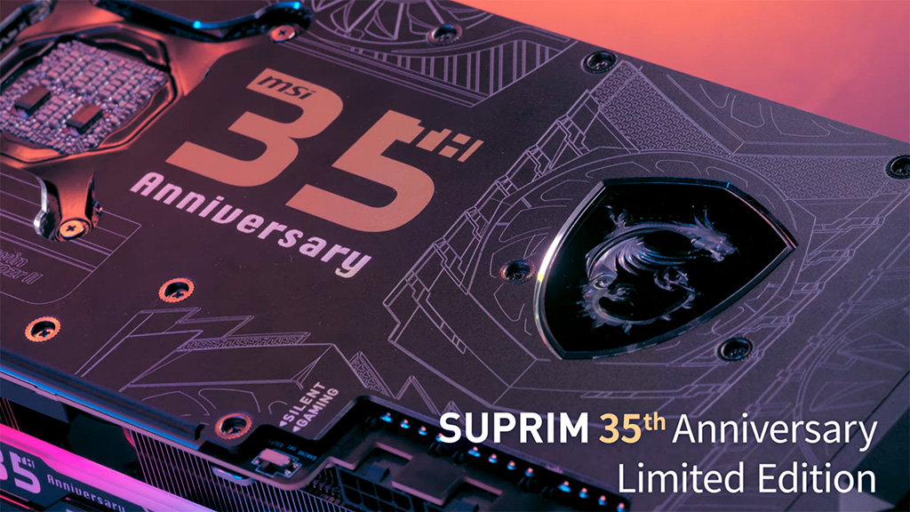 К 35-летию MSI готовит видеокарту GeForce RTX 3090 Suprim 35th Anniversary Limited Edition