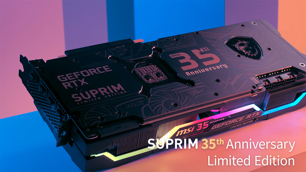 К 35-летию MSI готовит видеокарту GeForce RTX 3090 Suprim 35th Anniversary Limited Edition