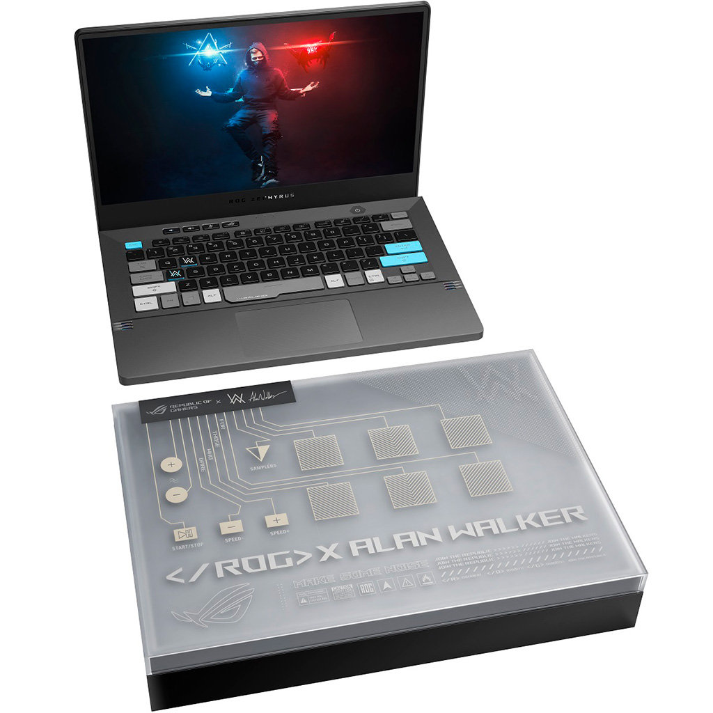 ASUS ROG Zephyrus G14 Alan Walker Special Edition – геймерский ноутбук с «музыкальной коробкой» и носками