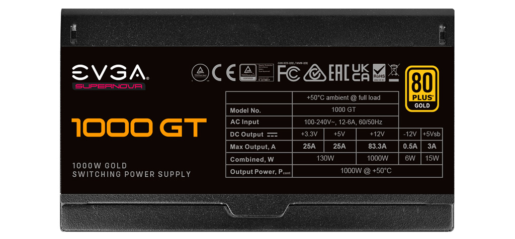 EVGA SuperNova GT 1000W – киловаттный блок питания в компактном корпусе