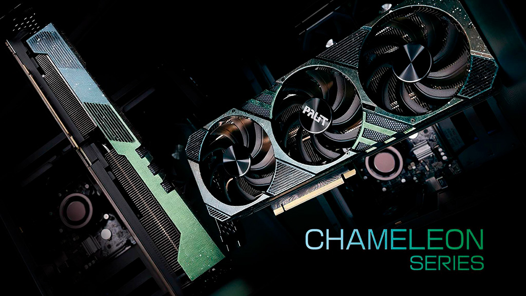 Palit «тизерит» переливающуюся GeForce RTX 3070 Ti Chameleon