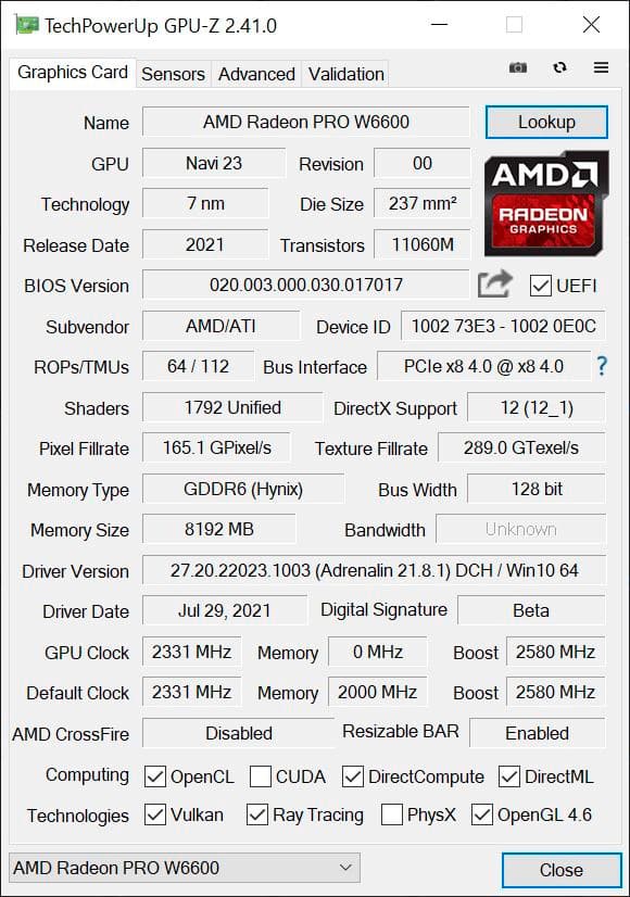 «Эмулированная» AMD Radeon RX 6600 в тестах наравне с GeForce RTX 3060