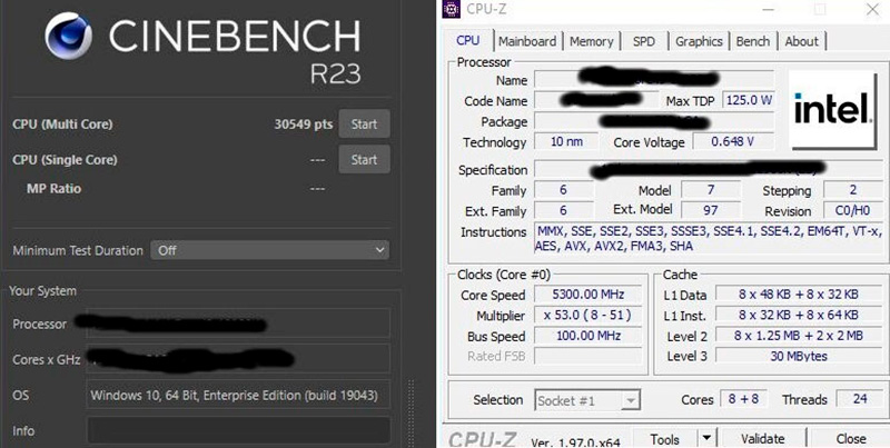 Intel Core i9-12900K обошел AMD Ryzen 9 5950X в многопоточном тесте Cinebench R23