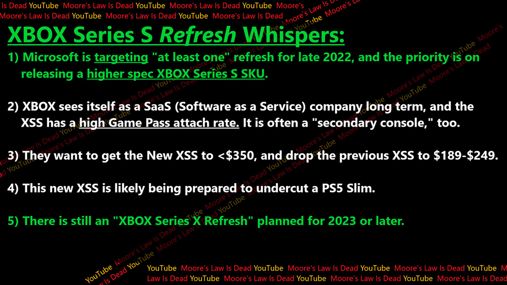 Обновленная версия Xbox Series S получит новый SoC на 6-нм техпроцессе и усиленное видеоядро