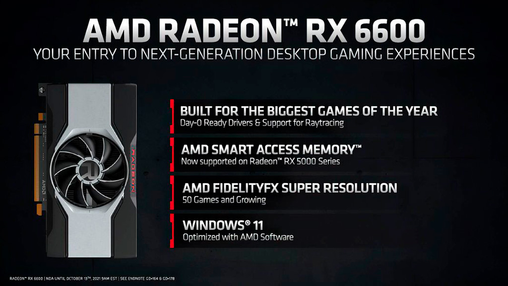 Видеокарта AMD Radeon RX 6600 представлена официально
