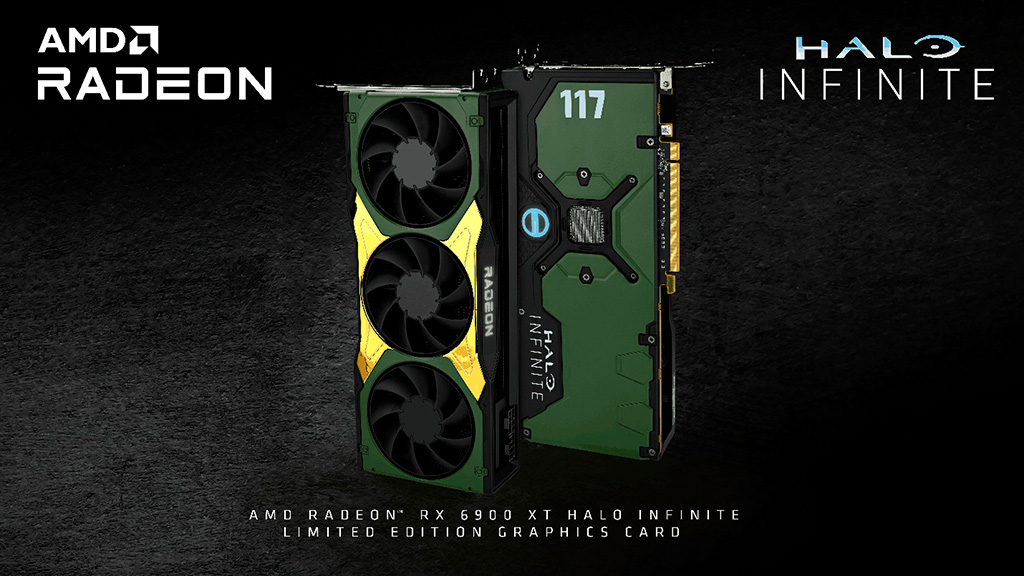 AMD и Microsoft анонсировали лимитированную видеокарту Radeon RX 6900 XT Halo Infinite