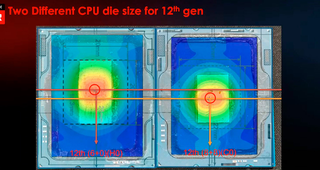 Существуют два типа кристалла десктопных процессоров Intel Core 12th Gen