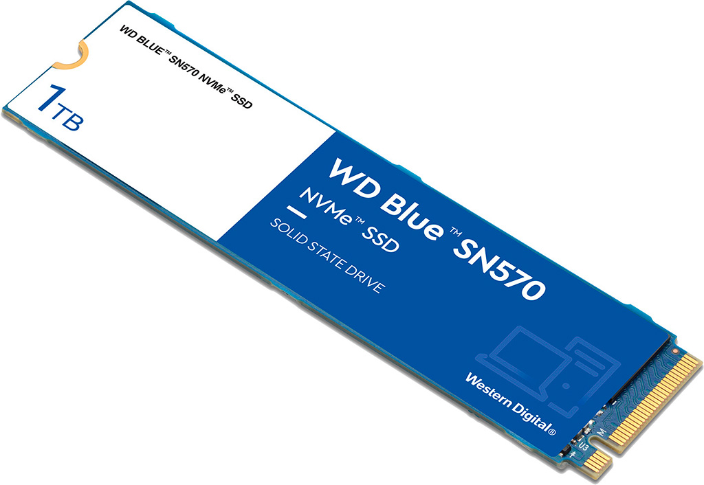 WD Blue SN570 – недорогие NVMe-накопители с интерфейсом PCI-E 3.0 x4