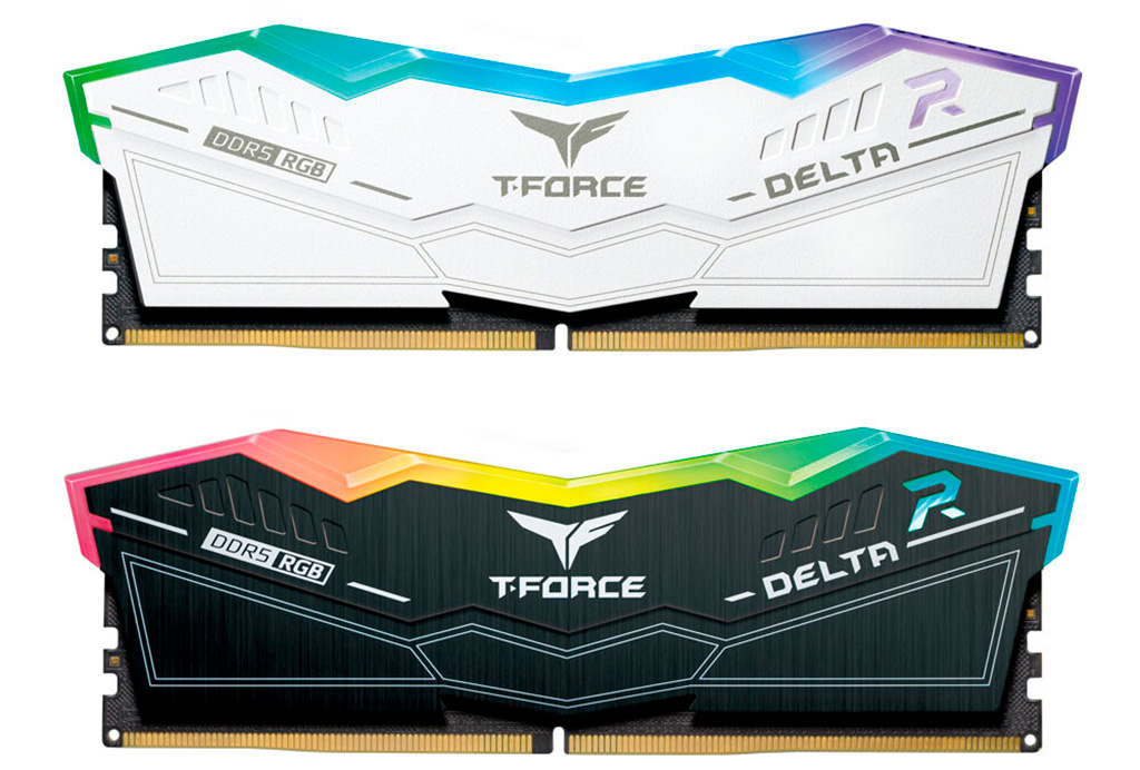 В продажу поступили модули ОЗУ Team T-Force Delta RGB DDR5-6400 и T-Force Vulcan DDR5-5200