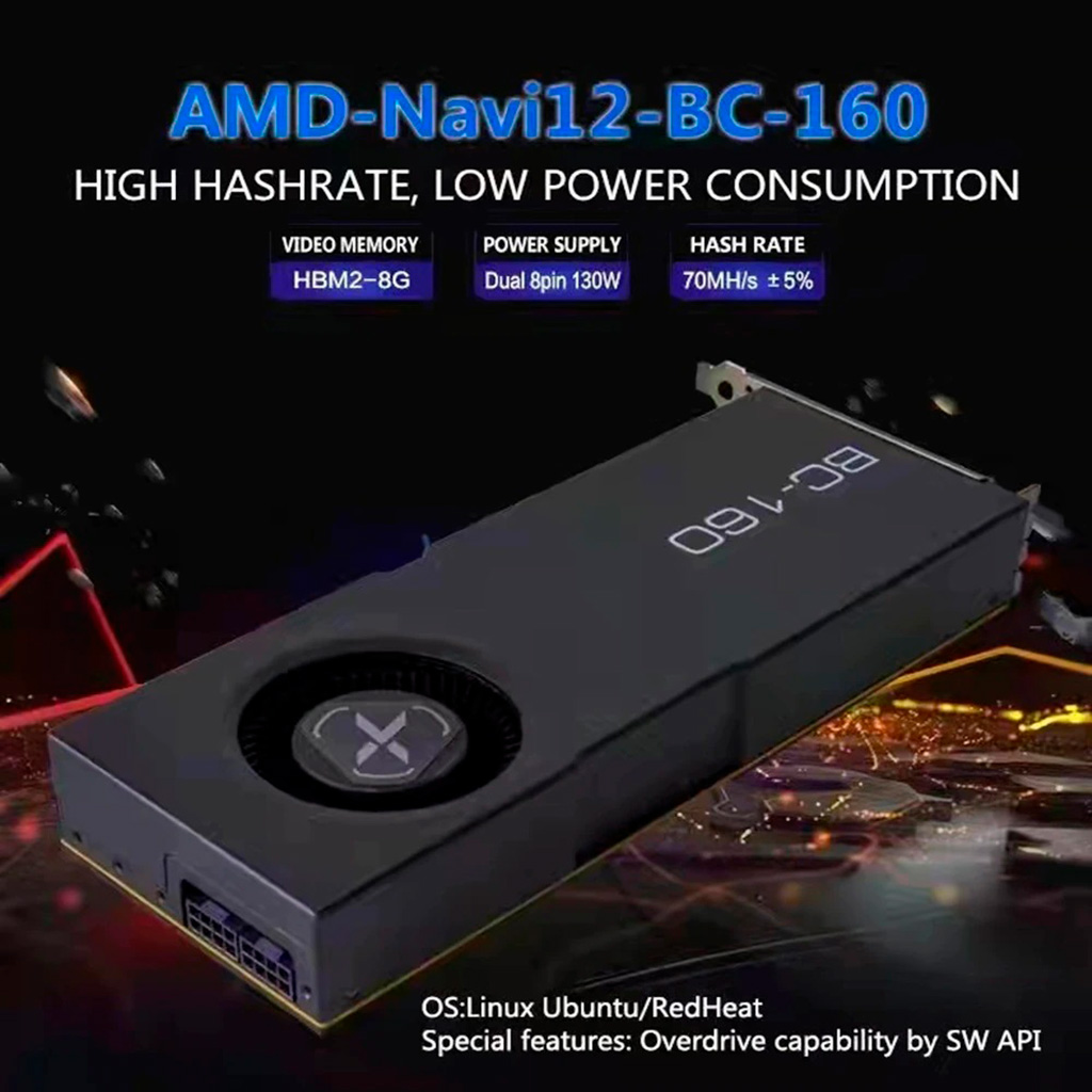 Майнинг-видеокарты AMD BC-160 появились в свободной продаже