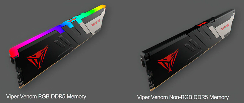 Оперативная память Patriot Viper Venom DDR5 будет предложена в 8-ГБ модулях