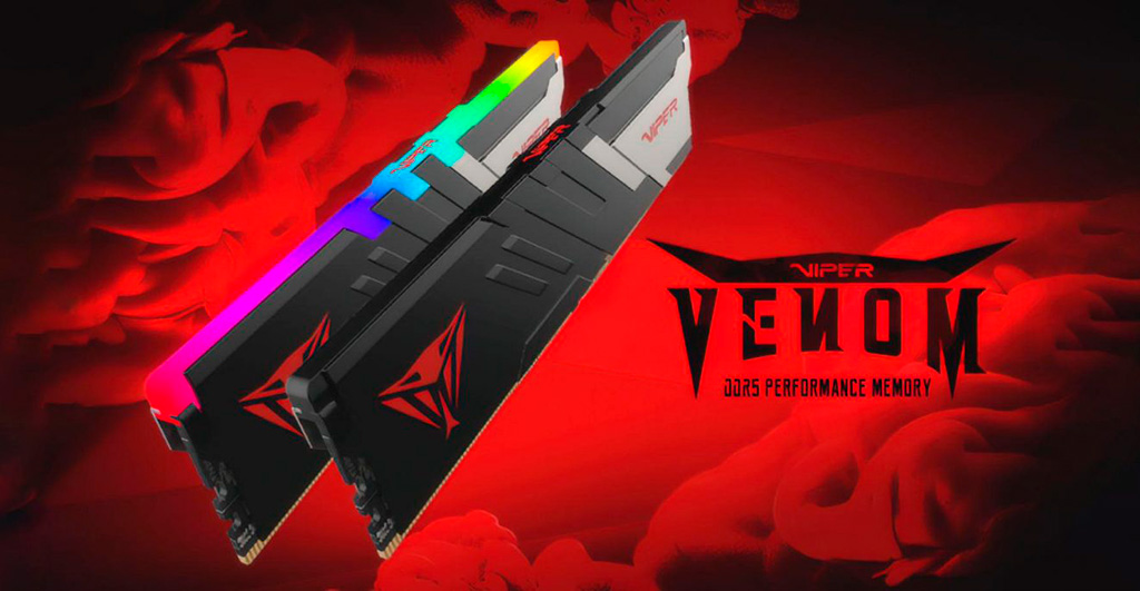 Оперативная память Patriot Viper Venom DDR5 будет предложена в 8-ГБ модулях