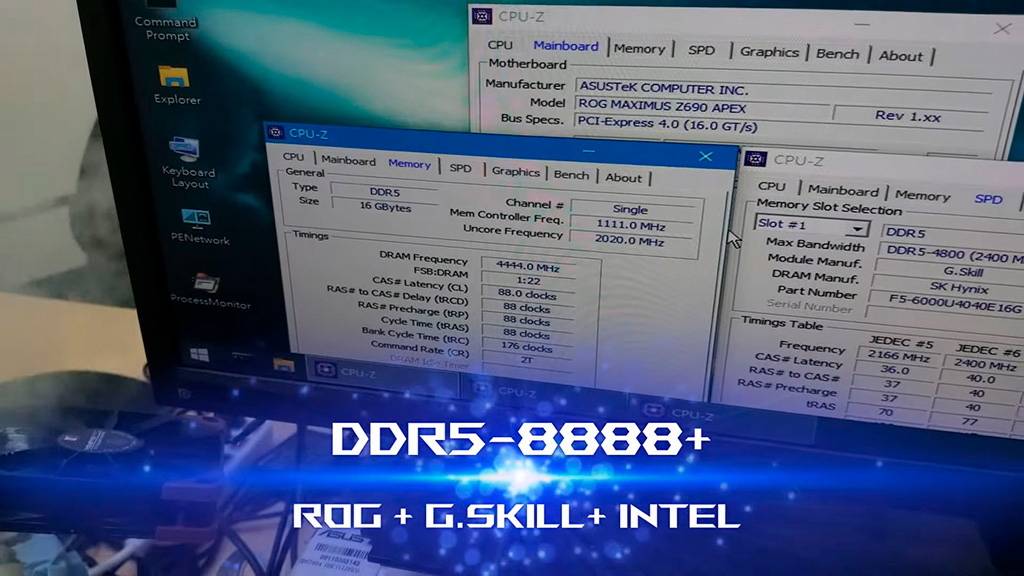 DDR5-8888 – новый абсолютный рекорд частоты ОЗУ