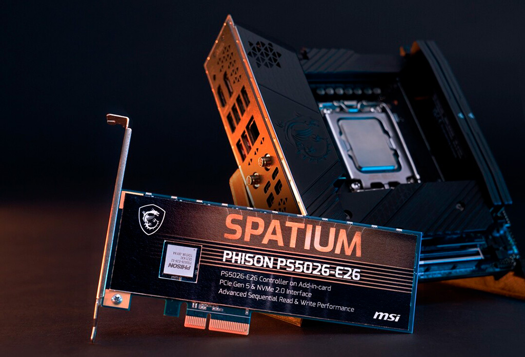 MSI показала SSD Spatium с интерфейсом PCI-E 5.0 x4