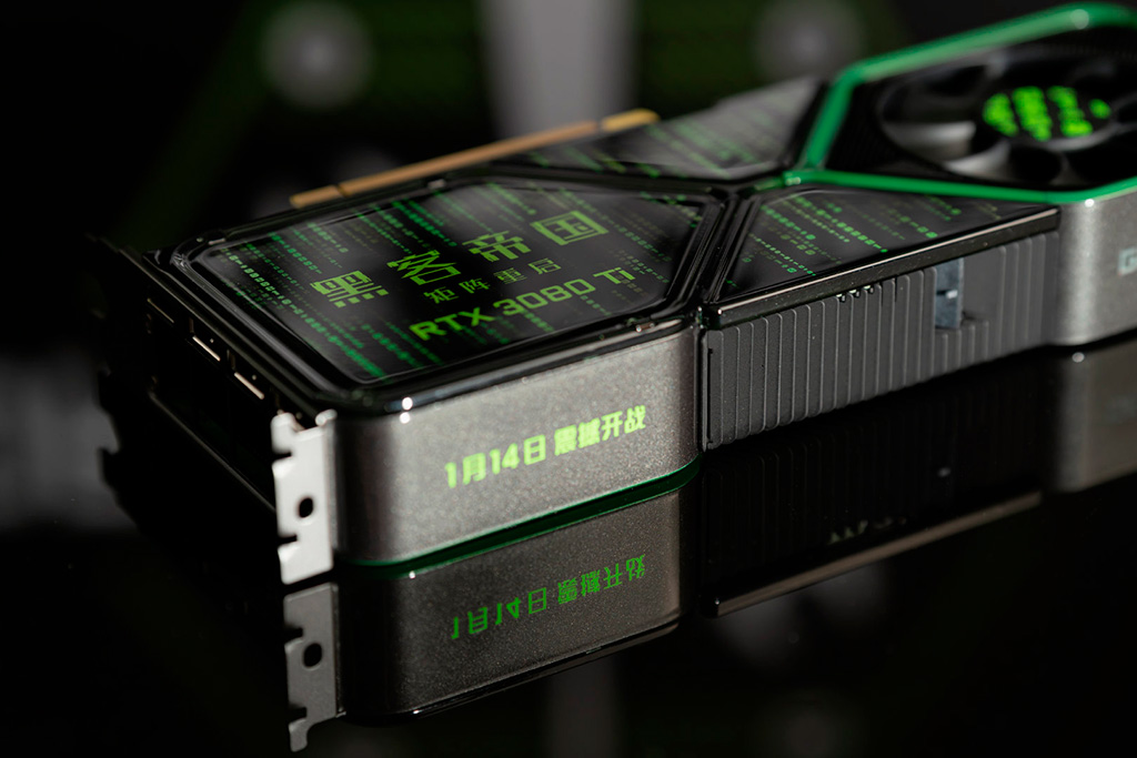 NVIDIA GeForce RTX 3080 Ti Matrix Edition приурочена к фильму Матрица 4