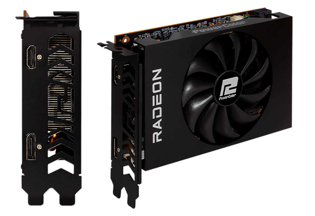 Видеокарта PowerColor Radeon RX 6500 XT ITX занимает в длину 165 мм