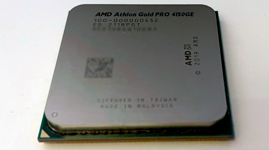 В бенчмарке CPU-Z процессор AMD Athlon Gold Pro 4150GE на уровне с Core i3-10100