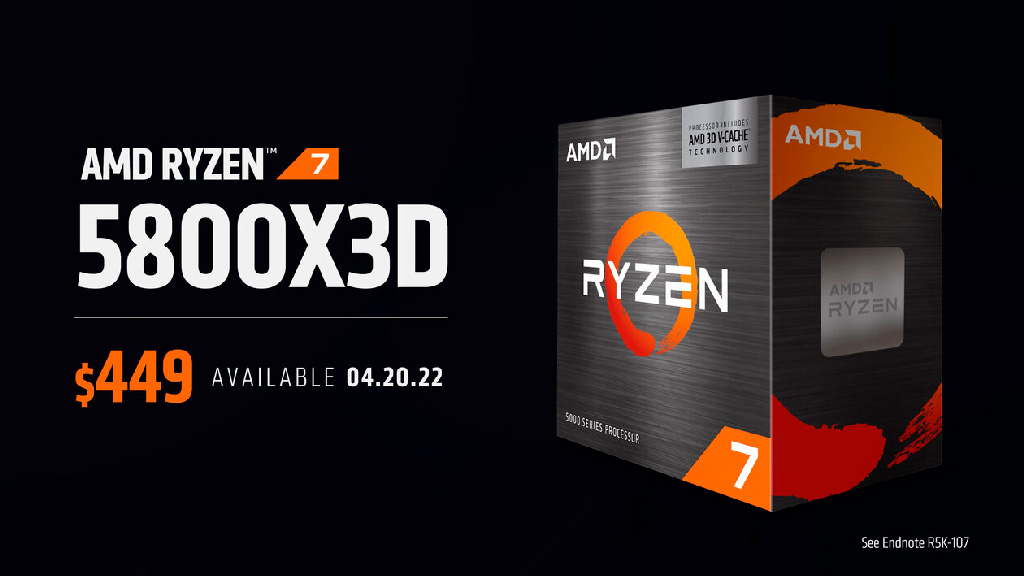 AMD Ryzen 7 5800X3D поступит в продажу 20 апреля за 0, также анонсированы ещё 6 процессоров Ryzen 5000/4000