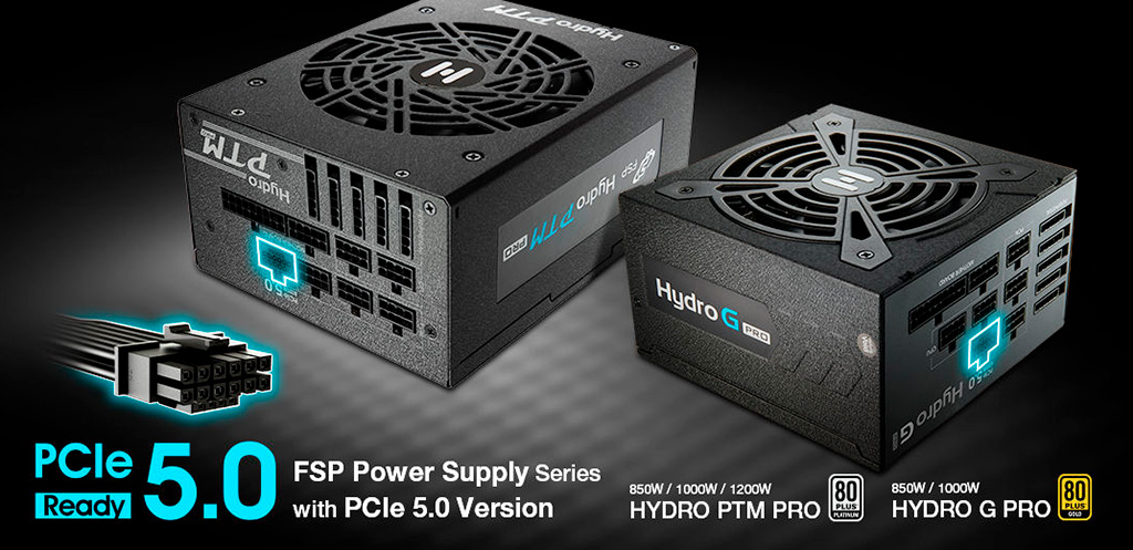 Обновленные блоки питания FSP Hydro G Pro и Hydro PTM Pro совместимы с питанием PCI-E 5.0 (12VHPWR)