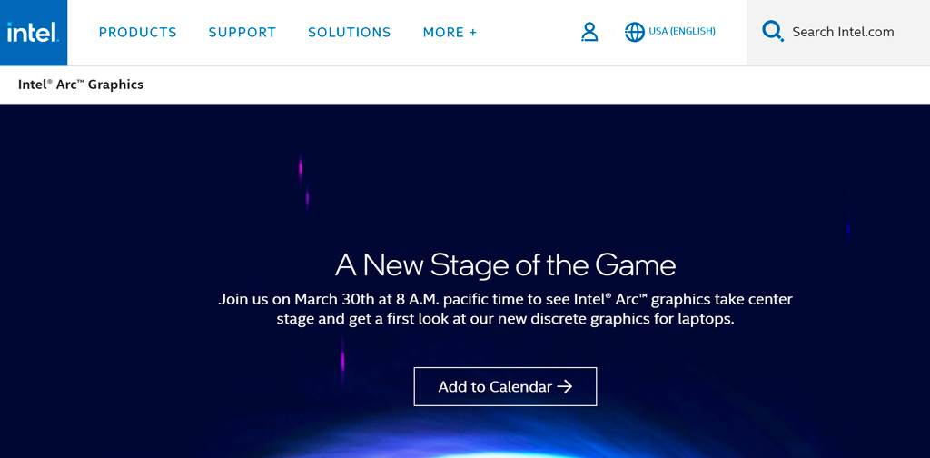 Intel: 30 марта будут официально представлены видеокарты Arc Alchemist для ноутбуков