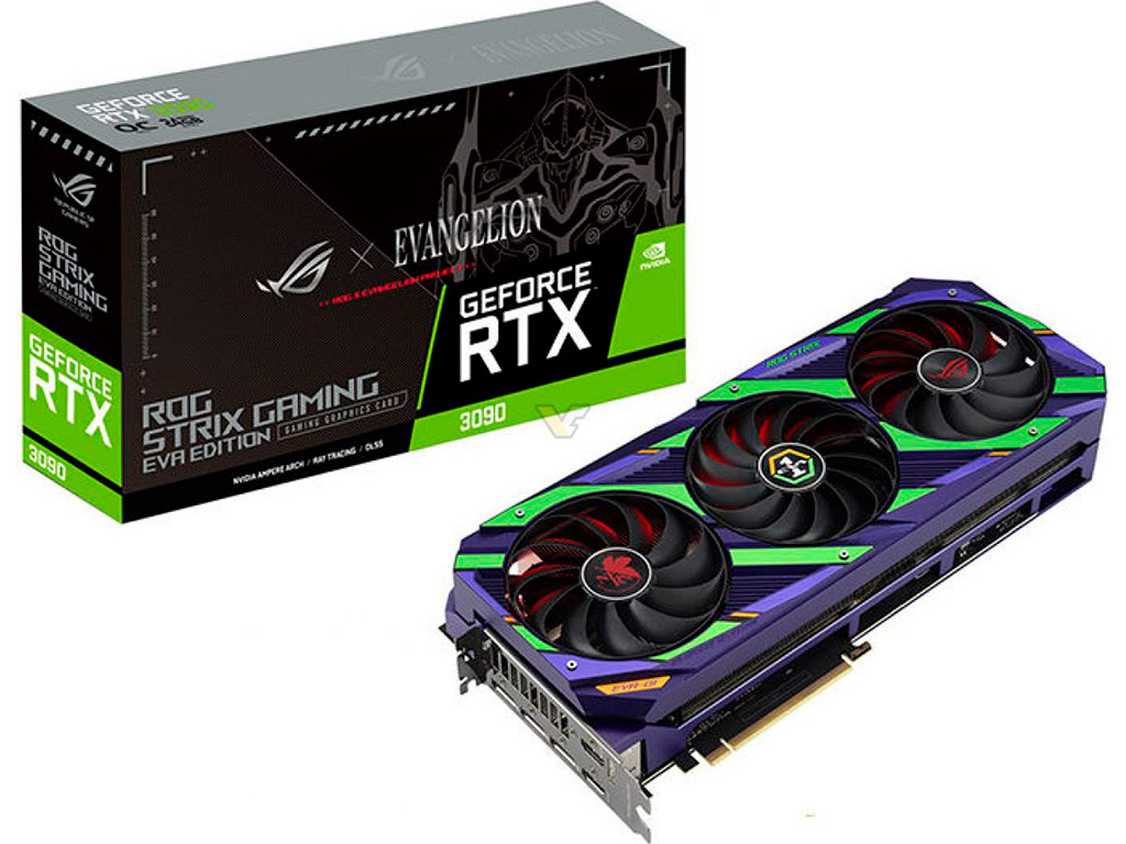 ASUS готовит особенную RTX 3090 – GeForce RTX 3090 ROG Strix Evangelion Edition