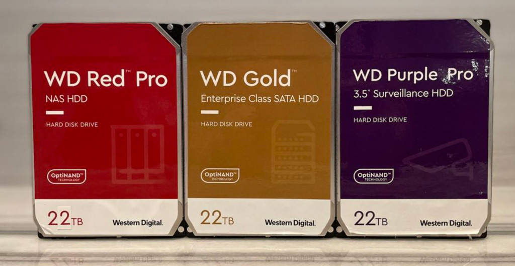 Western Digital выпустила HDD ёмкостью 22 ТБ и 26 ТБ для серверов и простолюдинов