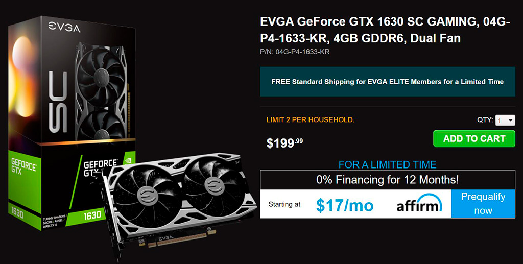 NVIDIA официально выпустила GeForce GTX 1630, опубликованы первые обзоры, ценник уж сильно великоват