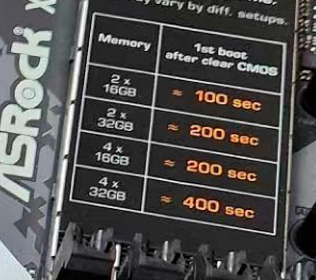 Некоторые X670-платы в первый раз включаются более 6 минут