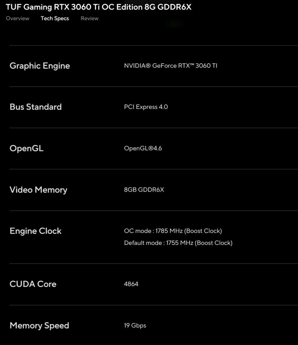 ASUS первой представила GeForce RTX 3060 Ti на памяти GDDR6X