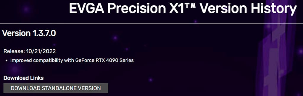 Хотя EVGA больше не выпускает видеокарты, утилита Precision X1 поддерживает RTX 4090