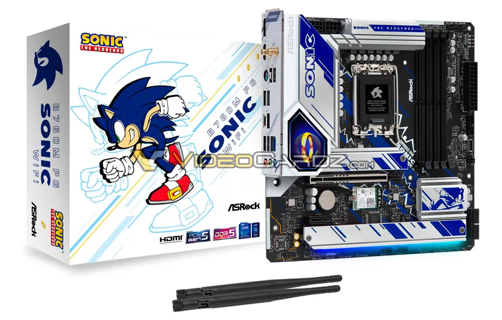 Ёжик Соник придаст скорости материнской плате ASRock B760M PG Sonic