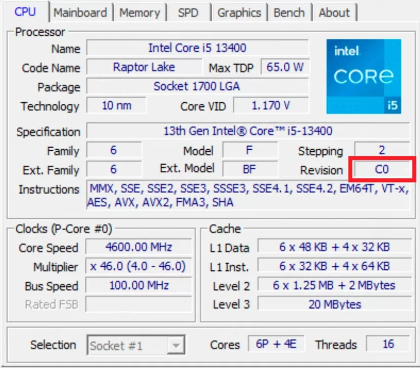 Core i5-13400 почти на треть быстрее Core i5-12400