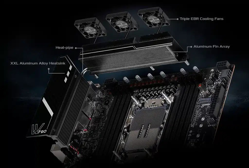 ASRock W790 WS – первая «материнка» для процессоров Intel Xeon W-3400 и W-2400