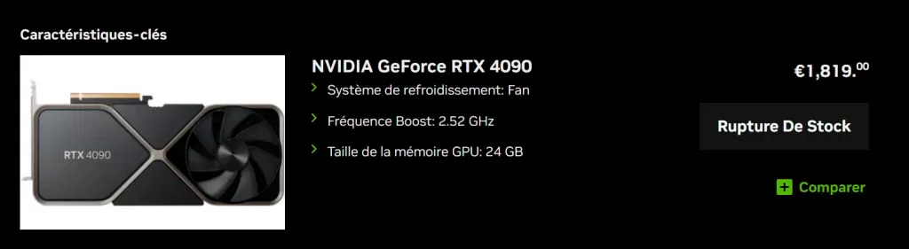 В Европе видеокарты GeForce RTX 4000 подешевели до 16%