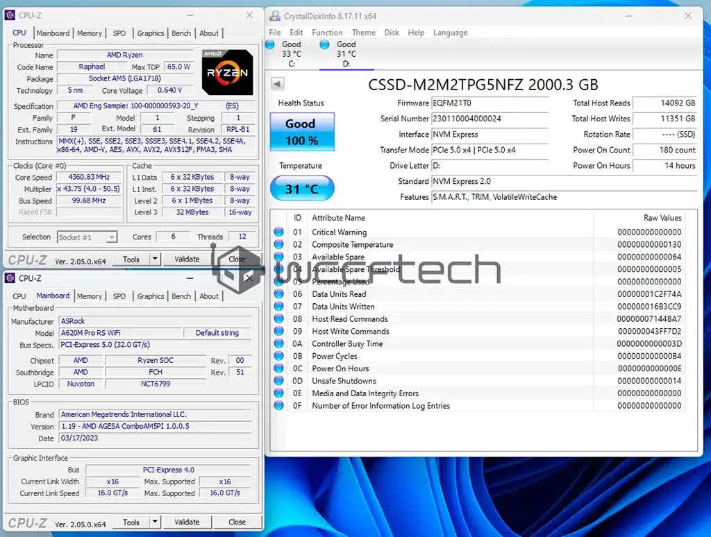 Невозможное возможно: PCI-E 5.0 работает на материнских платах с чипсетом AMD A620