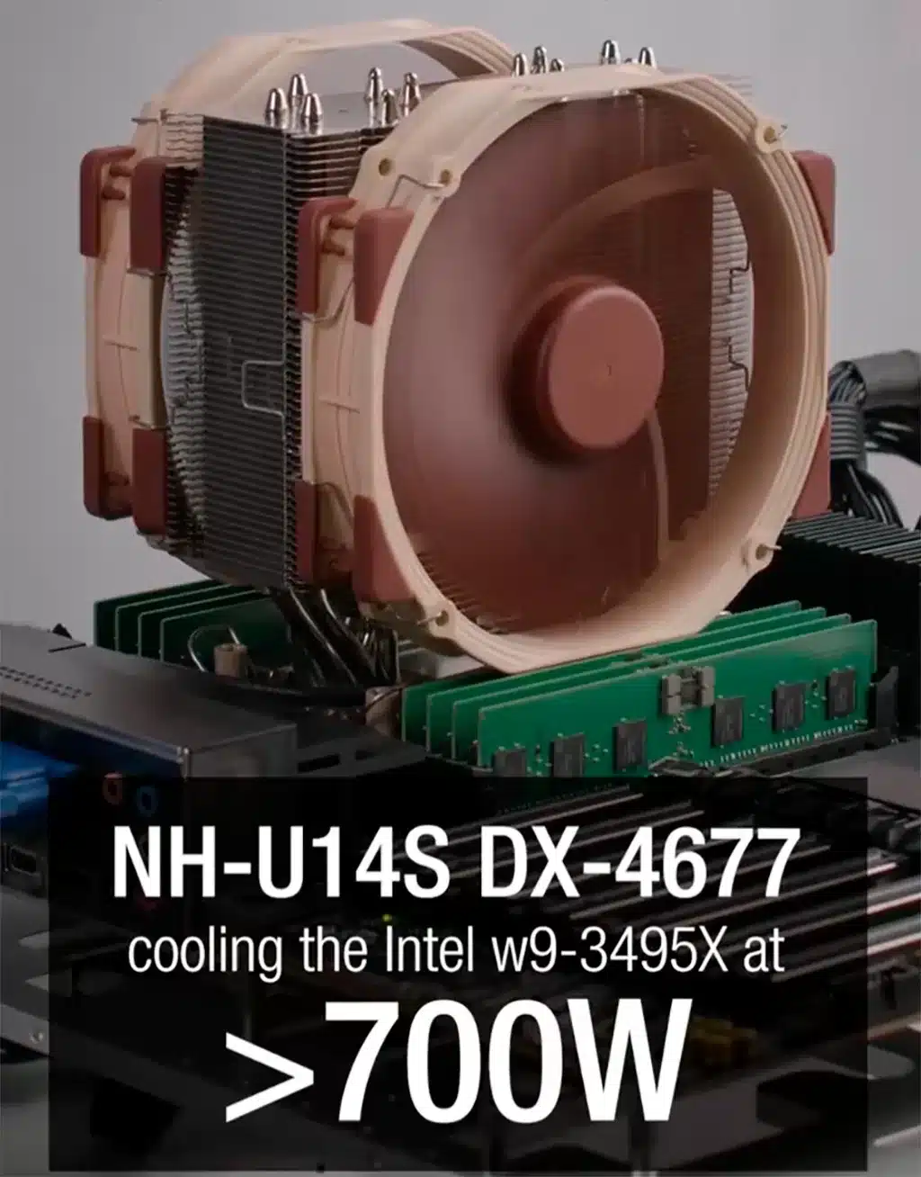 Кулер Noctua NH-U14S DX-4677 способен охладить 700-ваттный процессор