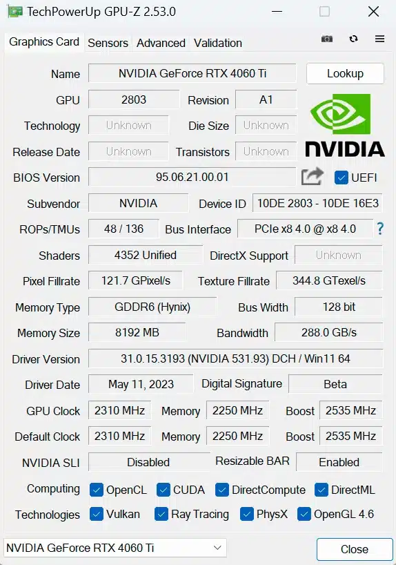 Опубликованы обзоры NVIDIA GeForce RTX 4060 Ti