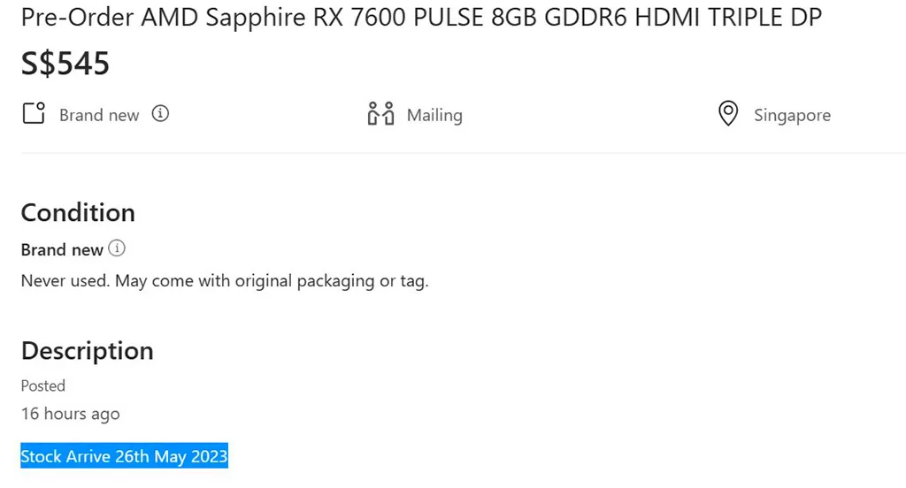 Всё же ценник Radeon RX 7600 будет не настолько «народным»