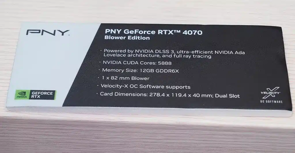 PNY показала GeForce RTX 4070 с «турбинкой»