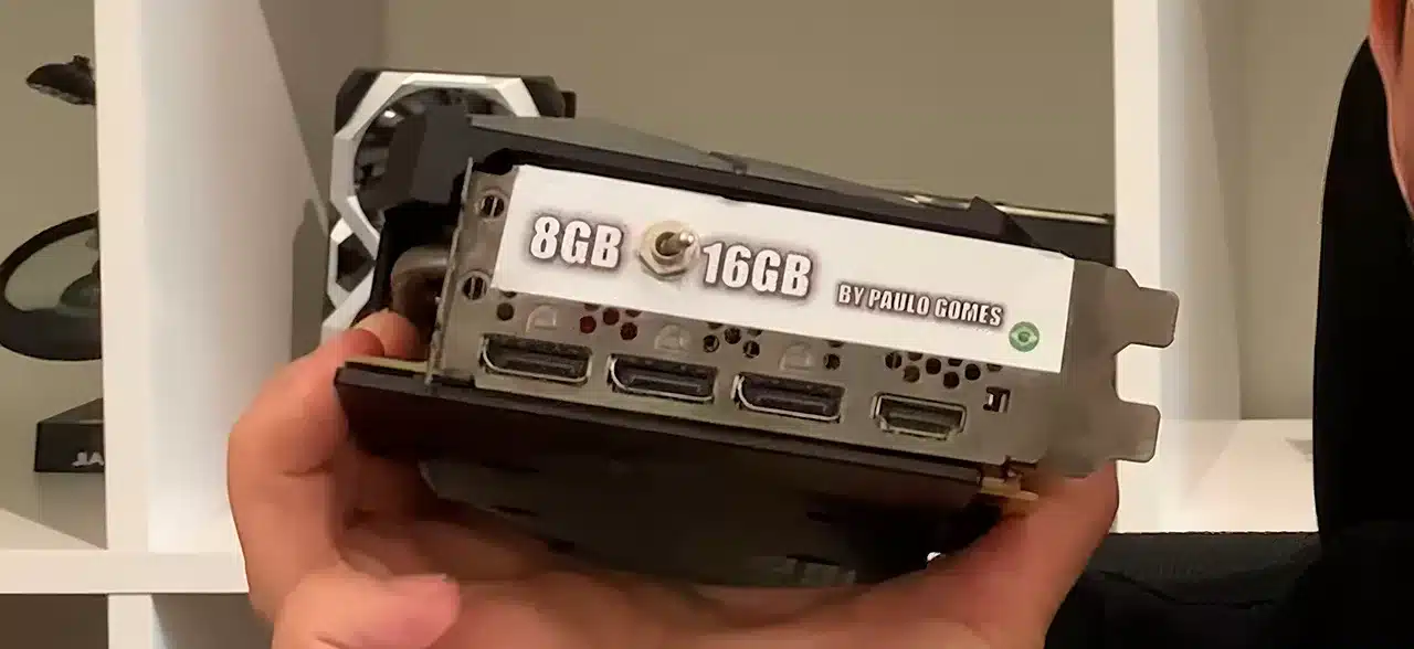 Замечена заводская GeForce RTX 3070 16GB, а энтузиасты сделали переключатель видеопамяти 8/16GB