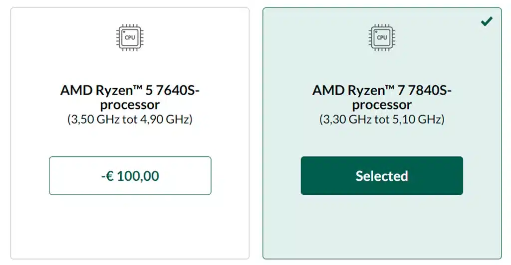 Процессоры Ryzen 7 7840S и Ryzen 5 7640S можно встретить только в ноутбуках Lenovo