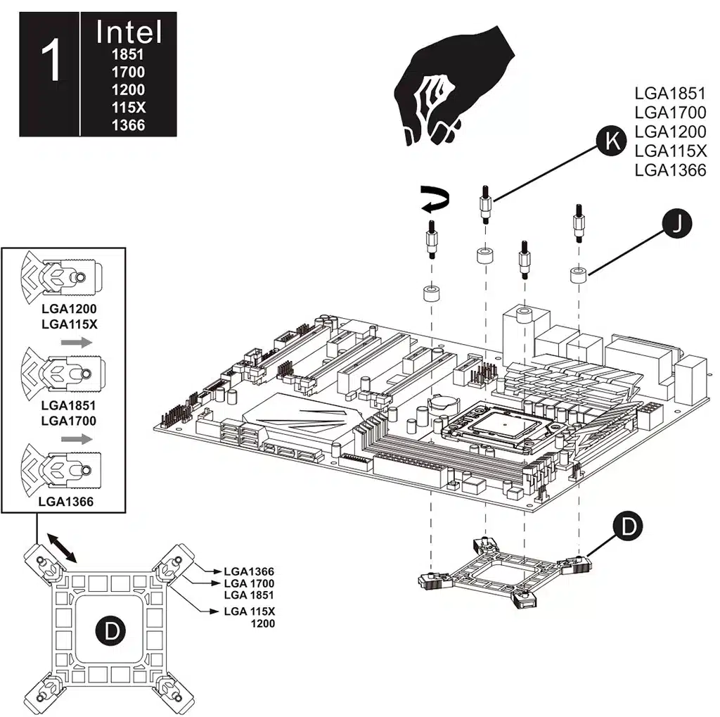 Нашлось подтверждение, что кулеры для LGA1700 будут совместимы с LGA1851